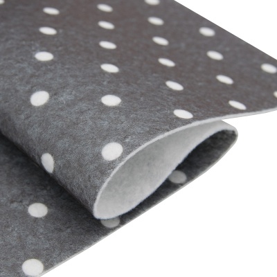 Фетр листовой мягкий с рисунком 'Горох', 1.0мм, 20х27см, 10шт/упак, Astra&Craft