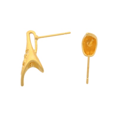 54-P7678 Основа для серег, 19*5 мм, упак./2 шт., Astra&Craft (золото)