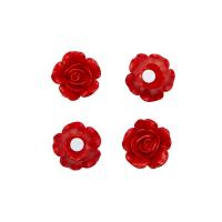 LR15-4627 Декор для рукоделия 'Роза', красный, 4 шт/упак