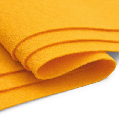 Фетр листовой мягкий, 1.0мм, 20х30см, 10 шт/упак Astra&Craft (AF830/YF640 ярко-желтый)