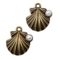 4AR037 Подвеска металлическая жемчужная раковина 2шт/упак Astra&Craft