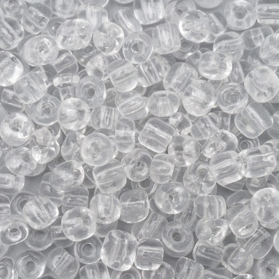 Бисер Astra&Craft 6/0, 15г (1 белый/прозрачный)