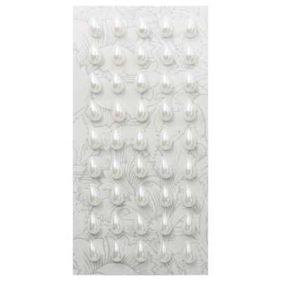 ASS1272 Декоративные наклейки 'Жемчуг', 6*10 мм, Astra&Craft (Z9 белый)