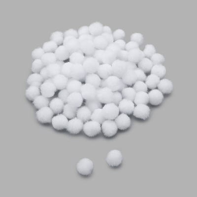 Помпоны декоративные 10мм, 100шт/упак, Astra&Craft (PA-001 белый)