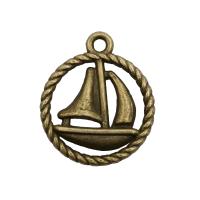 4AR024 Подвеска металлическая кораблик,2шт/упак, Astra&Craft