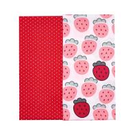 PAT02-02 Набор тканей 'Клубничка' красный (100% хлопок) 50*50см, 2шт/упак, Astra&Craft