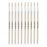 Кисть школьная, щетина, плоская №6, 10шт/уп, Astra&Craft