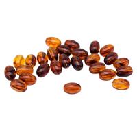 4672 Бусины пластиковые, 'янтарь', бочонок, 15*7мм, 20гр, Astra&Craft