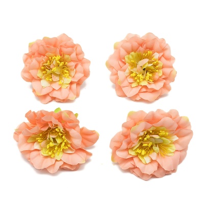 AR443 Набор декоративных цветов, 7см, 4 шт/упак (персиковый)