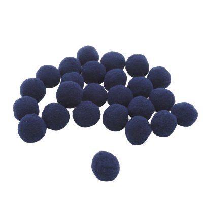 AR080 Помпоны, 2,5см (27 темно-синий)