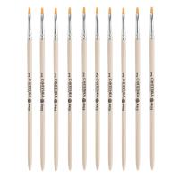 Кисть школьная, синтетика, плоская №2, 10шт/уп, Astra&Craft