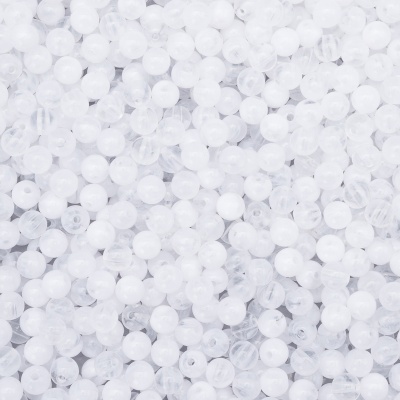 2008 Бусины пластиковые, полупроз., цветные, круглые, 8мм, 20гр, 70(+/-5)шт/упак, Astra&Craft (033 прозрачный)