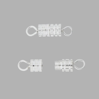 4AR2022 Винтовой замок, 3,8*7мм, 5 шт/упак, Astra&Craft (серебро)