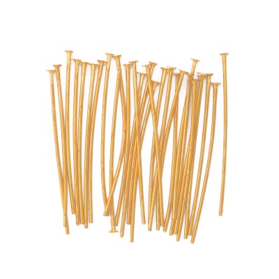 OTH1519 Штифты с плоской головкой, 0,7*30мм, 50 (+/-5)шт/упак, Astra&Craft (золото)