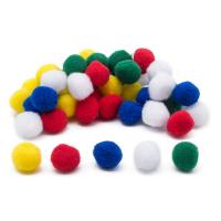 Помпоны 'Цвета радуги' 20мм, 5 цветов, 50шт, Astra&Craft