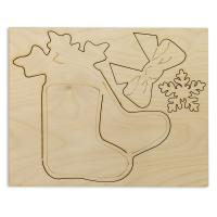 L-788 Деревянная заготовка для декорирования 'Сапожок' 17,5*14 см Astra&Craft