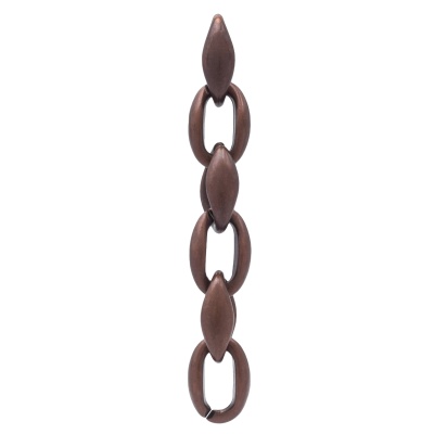 5767 Цепь, 10см, размер звена 23х15мм (медь)