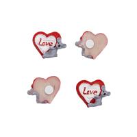 LR15-4594 Декор для рукоделия 'Мышка с сердечком', 4 шт/упак