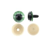 AR1219-B Глаза искристые зеленые 20мм, 2шт/упак