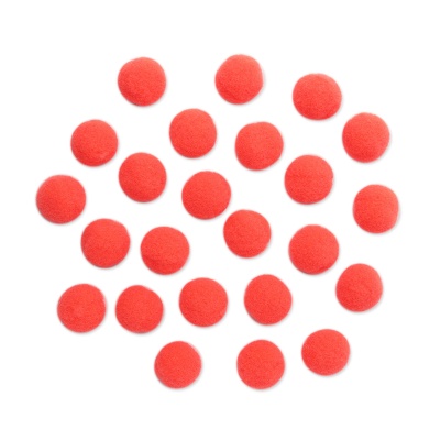 AR078 Помпоны, 1,5см (28 ярко-розовый)