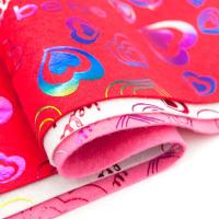 Фетр листовой мягкий ассорти с рисунком 'Сердца', 1.0мм, 20х30см, 3 шт/упак, Astra&Craft