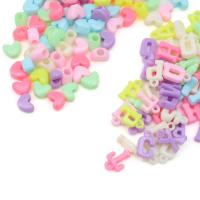 CN2038-6577 Бусины 'Сердечки и английские буквы', пластик, 2*20гр Astra&Craft