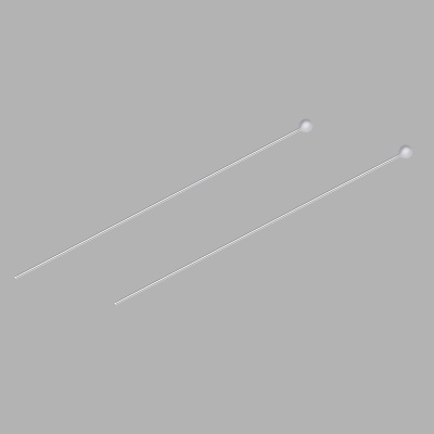 4AR192 Штифты с шариком 5см, 50 (+/-5)шт/упак, Astra&Craft (Серебро)