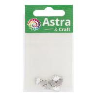 АЦ001НН610 Хрустальные стразы в цапах формы 'капля', белый, 6х10мм, 7шт