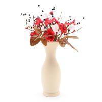 Набор мини-букетиков для декора, высота 14 см, бело-красный, Astra&Craft