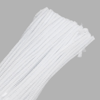 Проволока синельная, 6мм*30см, 100шт/упак, Astra&Craft (A-025 белый)