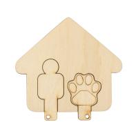 L-841 Деревянная заготовка набор для ключей 'Мой хозяин' 9,5*9 см Astra&Craft