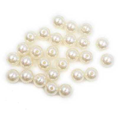 Бусины пластиковые, 'жемчуг', цветные, круглые, 12мм, 25гр, Astra&Craft (003 NL телесный)