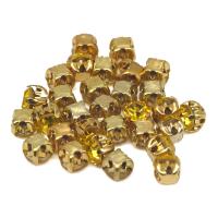 ЗЦ017НН44 Хрустальные стразы в цапах круглые (золото) цитрин 4х4 мм, 29-30 шт/упак Astra&Craft
