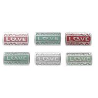 Бусины-шармы металлизированные, пластик, 6667, 19*10*7-7MM, 6 шт/упак, микс, Astra&Craft