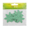 YX15-119 Бумажные лепестки с блестками 'Ромашка', d 4,5 см, упак./8 шт. (зеленый)