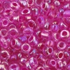 Бисер, (стекло), 11/0, упак./20 гр., Astra&Craft (219 фуксия/прозр. с цвет. центром(радужный))