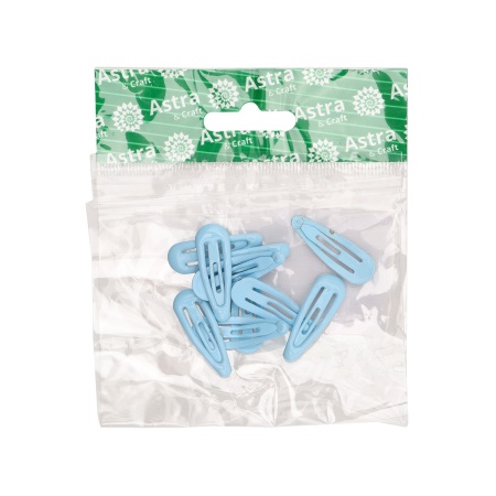 MU1004-3 Заколки для волос, 10 шт/упак, Astra&Craft (голубой)
