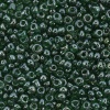 Бисер, (стекло), 11/0, упак./20 гр., Astra&Craft (107В зеленый/прозрачный, глянцевый)