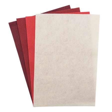 Фетр листовой мягкий ассорти, 1.0мм, 20х30см, 4шт/упак, Astra&Craft (12 бордовый,темно-красный,красный,молочный)