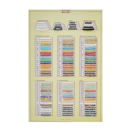 Карта цветов - Бисер Astra&Craft