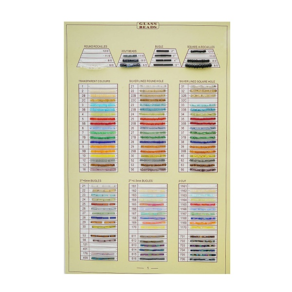 Карта цветов - Бисер Astra&Craft