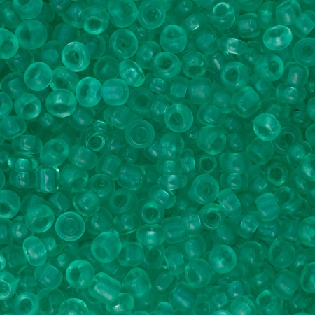 Бисер, (стекло), 11/0, упак./20 гр., Astra&Craft (М20А бирюза/прозрачный, матовый)