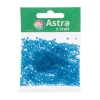 Бисер, (стекло), 11/0, упак./20 гр., Astra&Craft (315 голубой/прозрачный с цветным центром)