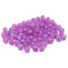 2008 Бусины пластиковые, полупроз., цветные, круглые, 8мм, 20гр, 70(+/-5)шт/упак, Astra&Craft (024 фиолетовый)