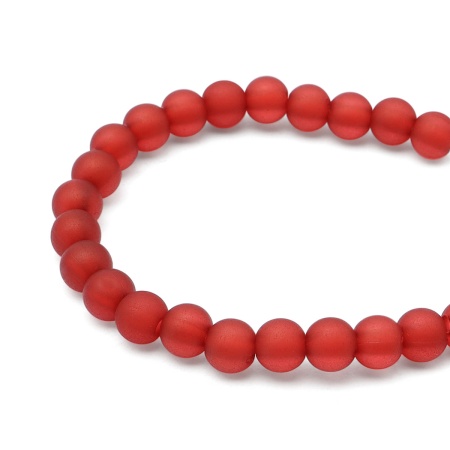 (7728462) Бусины полупрозрачные 2006 матовые, 6мм, 500гр. (CS059 бордовый)