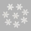 YX15-119 Бумажные лепестки с блестками 'Ромашка', d 4,5 см, упак./8 шт. (серебряный)