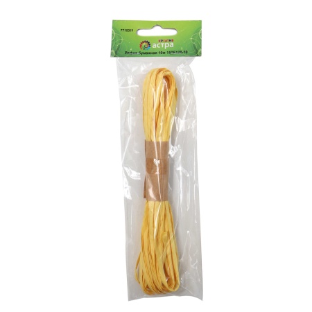 15TF128-10 Рафия бумажная Astra&Craft креатив,10м/уп (7 светло-желтый)