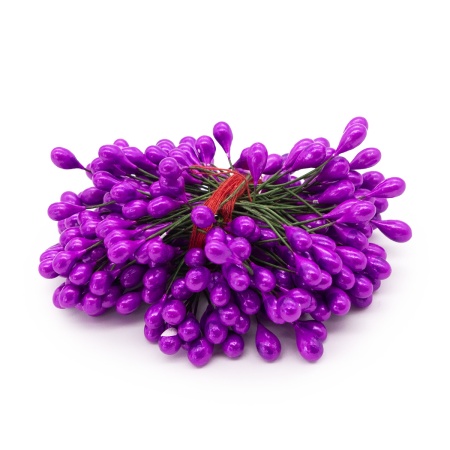 AR561 Тычинки для искусственных цветов 0,5*6см (вес 50гр +/-3 гр) 125шт/упак (6 цикламен)