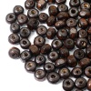 Бусины деревянные,натуральные, круглые, 10мм, 50гр, 160(+/-5)шт/упак, Astra&Craft (т.коричневый)