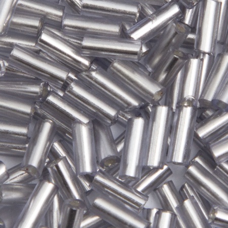 Стеклярус Astra&Craft 5мм, 15г (42А серебристая дымка)